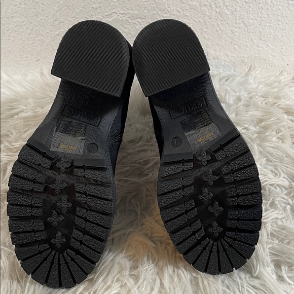 MUK LUKS Women's Riser Pop Boots Black Faux Fur Lining Memory Foam Insole 9 NEW - Picture 10 of 16